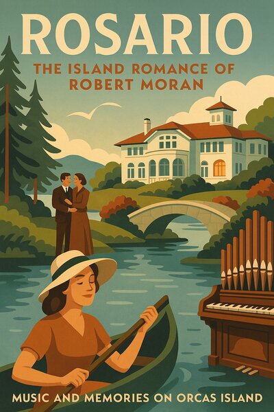 The grand Rosario mansion built by Robert Moran on Orcas Island